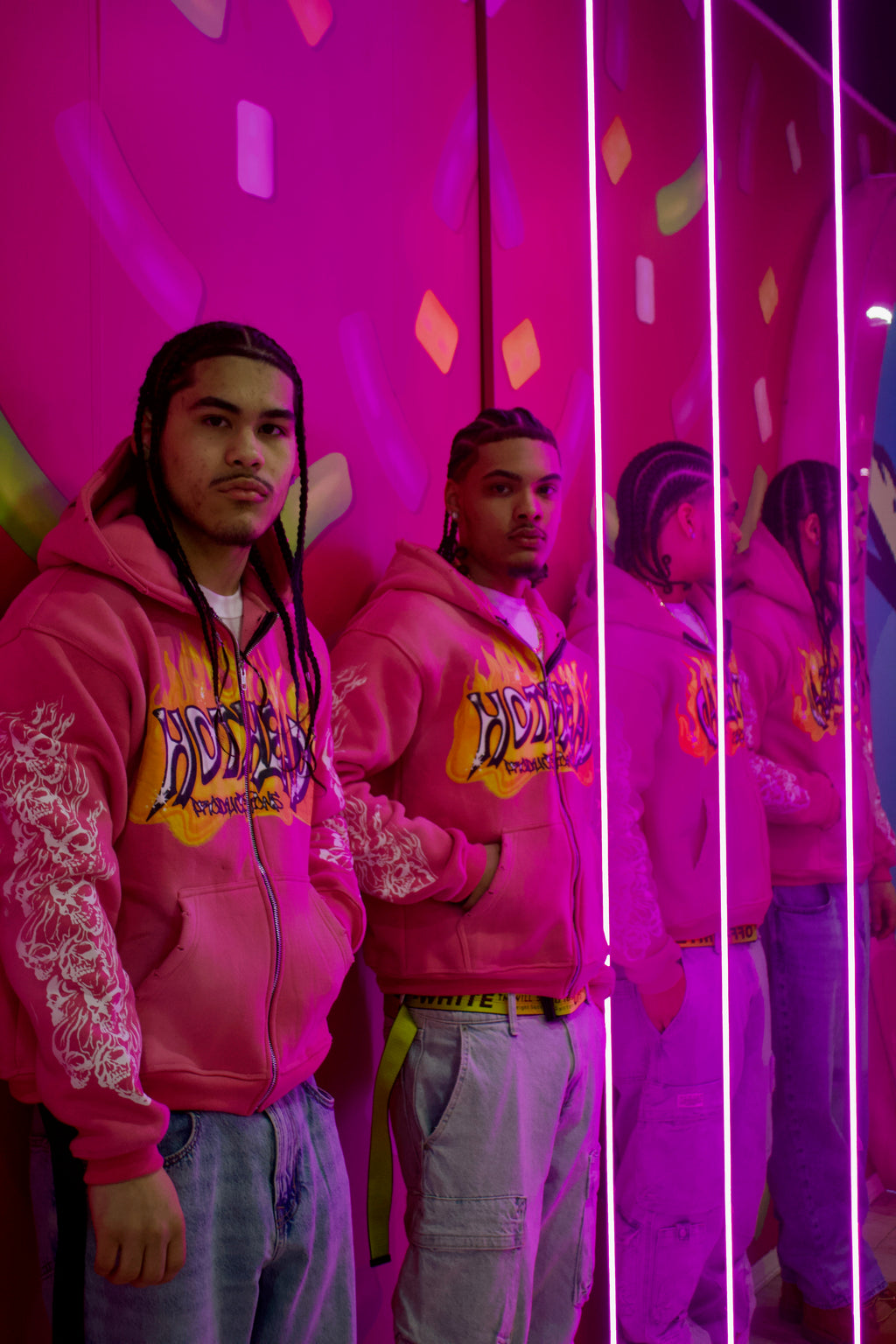 Pink Flame Hoodie